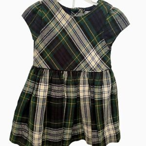 Ralph Lauren Dress Baby Size 18 Months Tartan Plaid 2 Piece